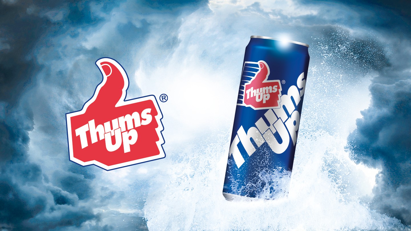 Thums Up Hero banner with can