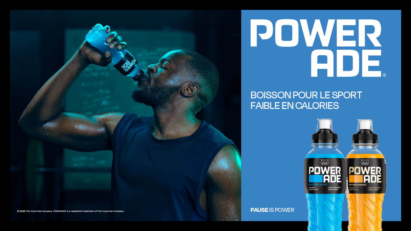 Boisson pour le sport faible en calories
