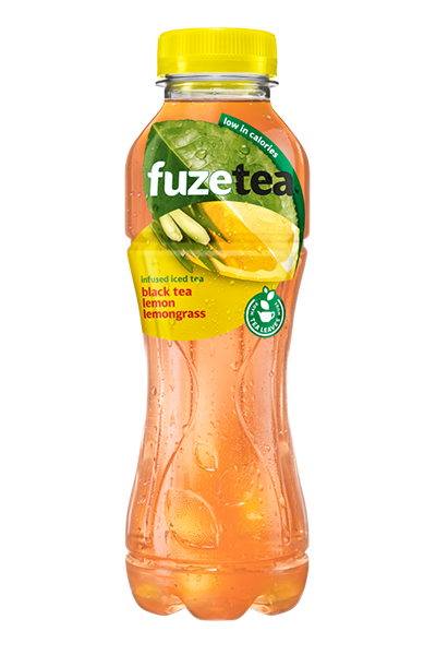 Bouteille FuzeTea Citronnelle, thé noir et citron