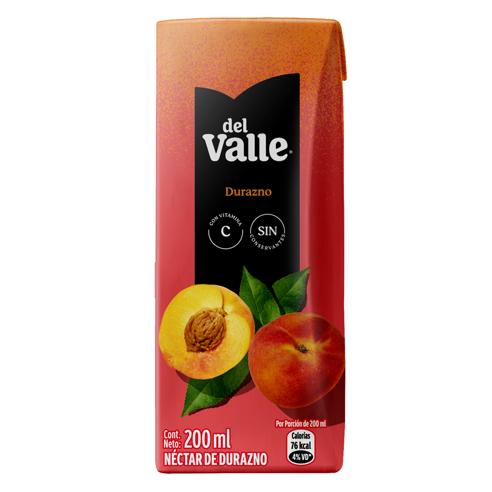 Tetra Brik de del Valle Durazno 200mL