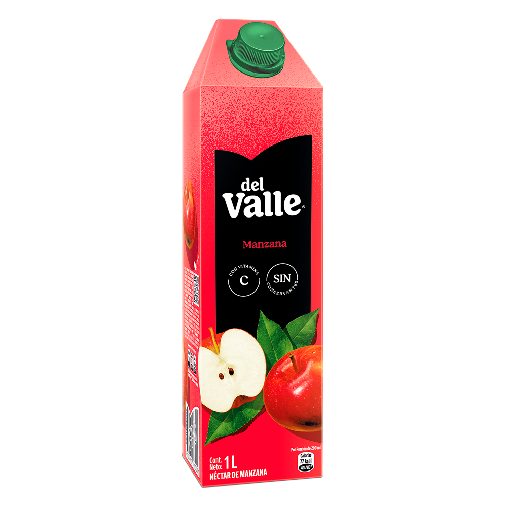 Tetra Brik de del Valle Manzana 1L