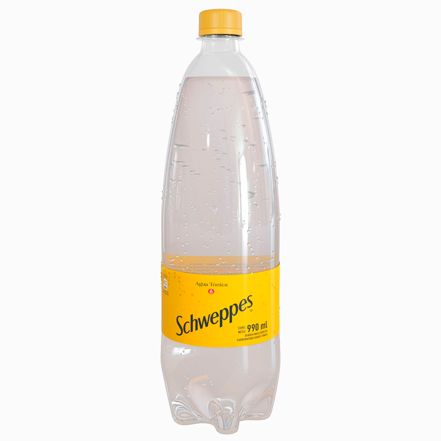 Botella de Schweppes Tónica