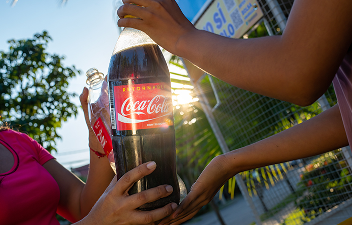 Intercambio de botellas retornables