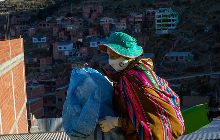 Cleider recorre las calles de La Paz