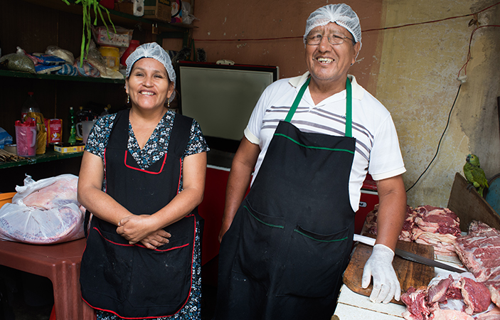 Bertha Contreras y Genaro Coaquira