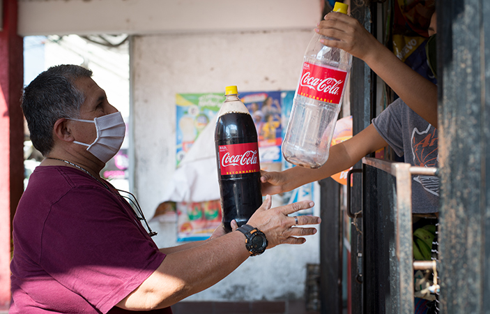 Intercambio de botellas retornables