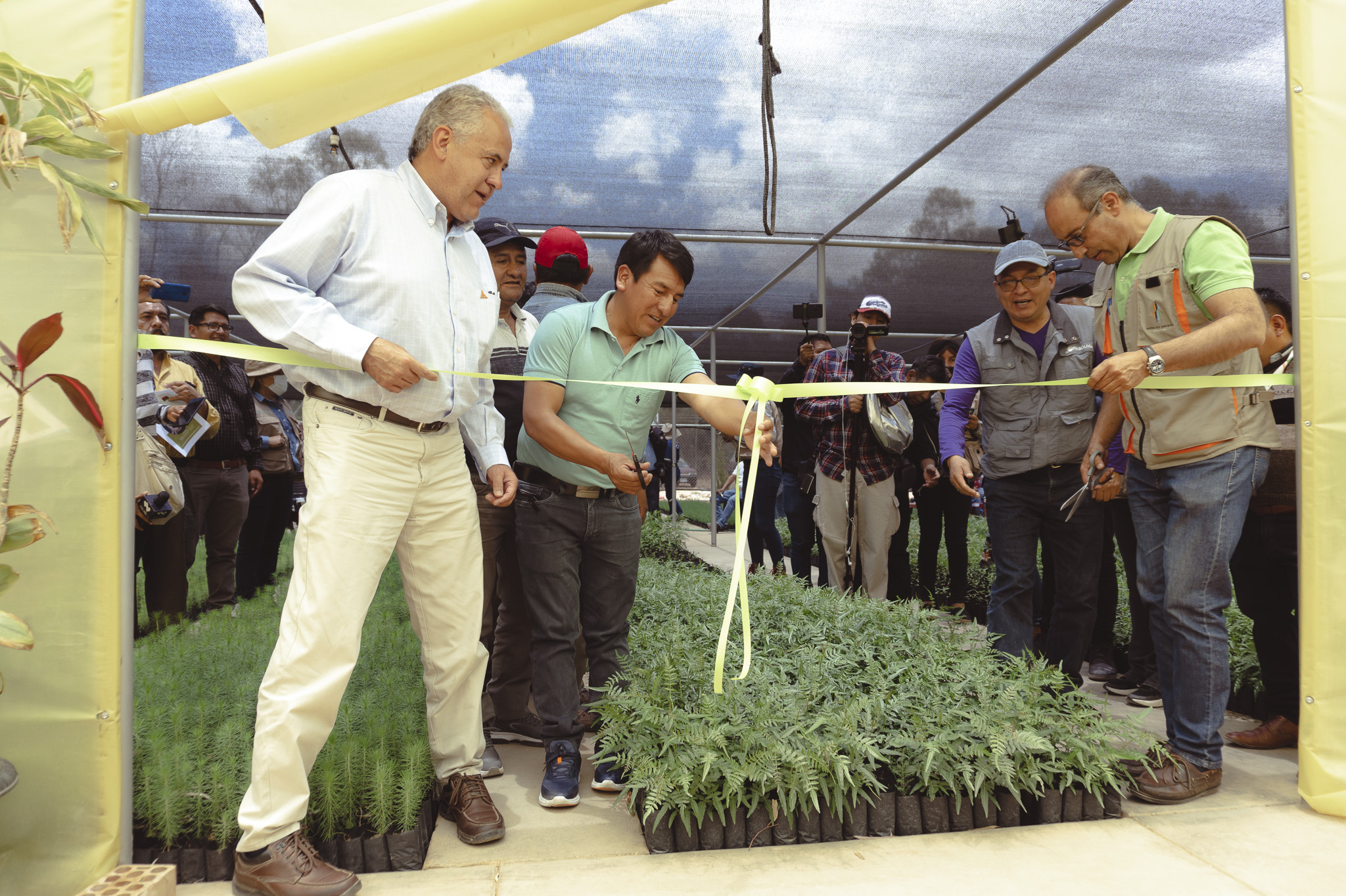 Inaguración del “Bosque Encantado”, vivero forestal de Arbieto, Cochabamba