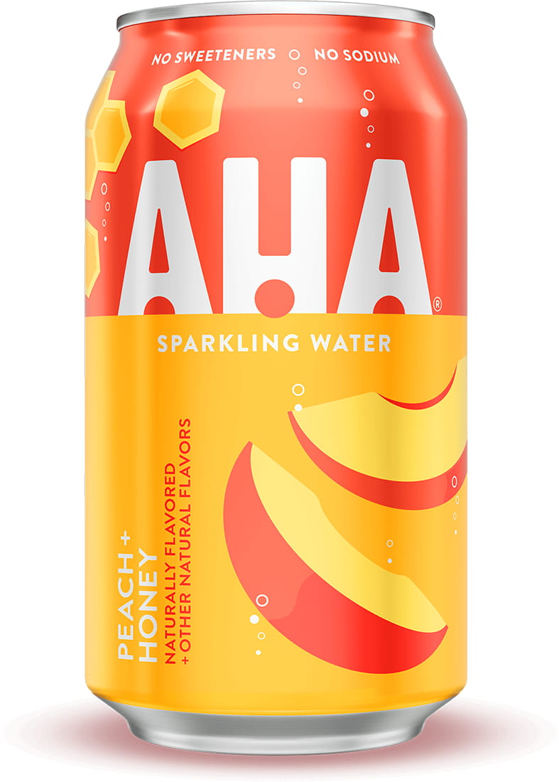 AHA Peach + Honey 355 mL can