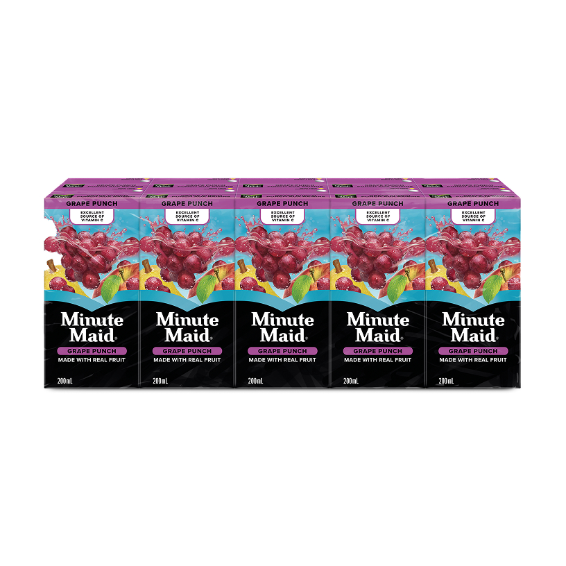 Minute Maid Grape Punch Juice Boxes—multipack of juice boxes