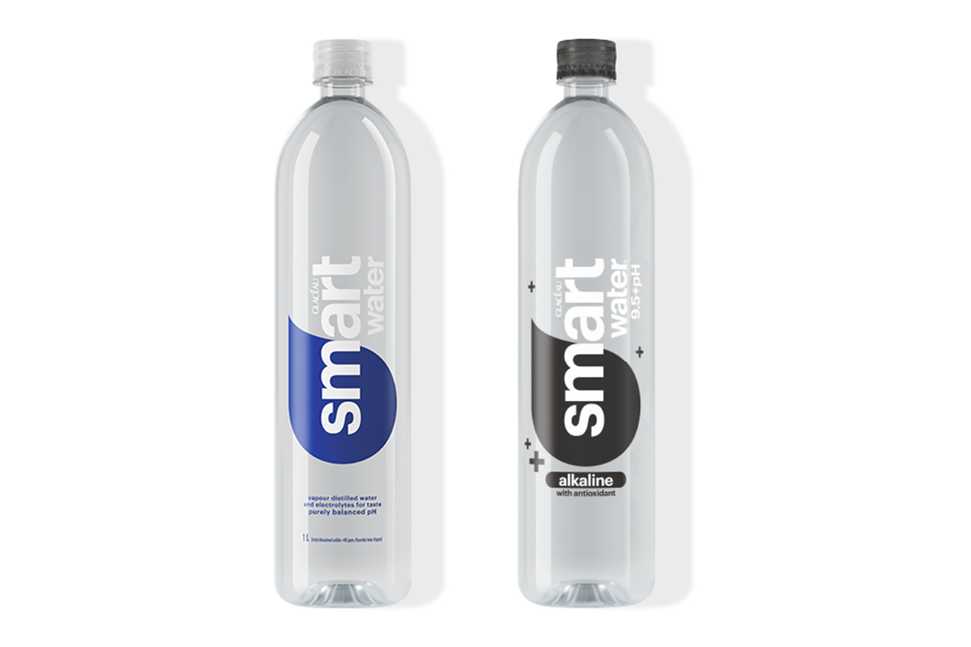 smartwater original and smartwater alkaline with antioxidant