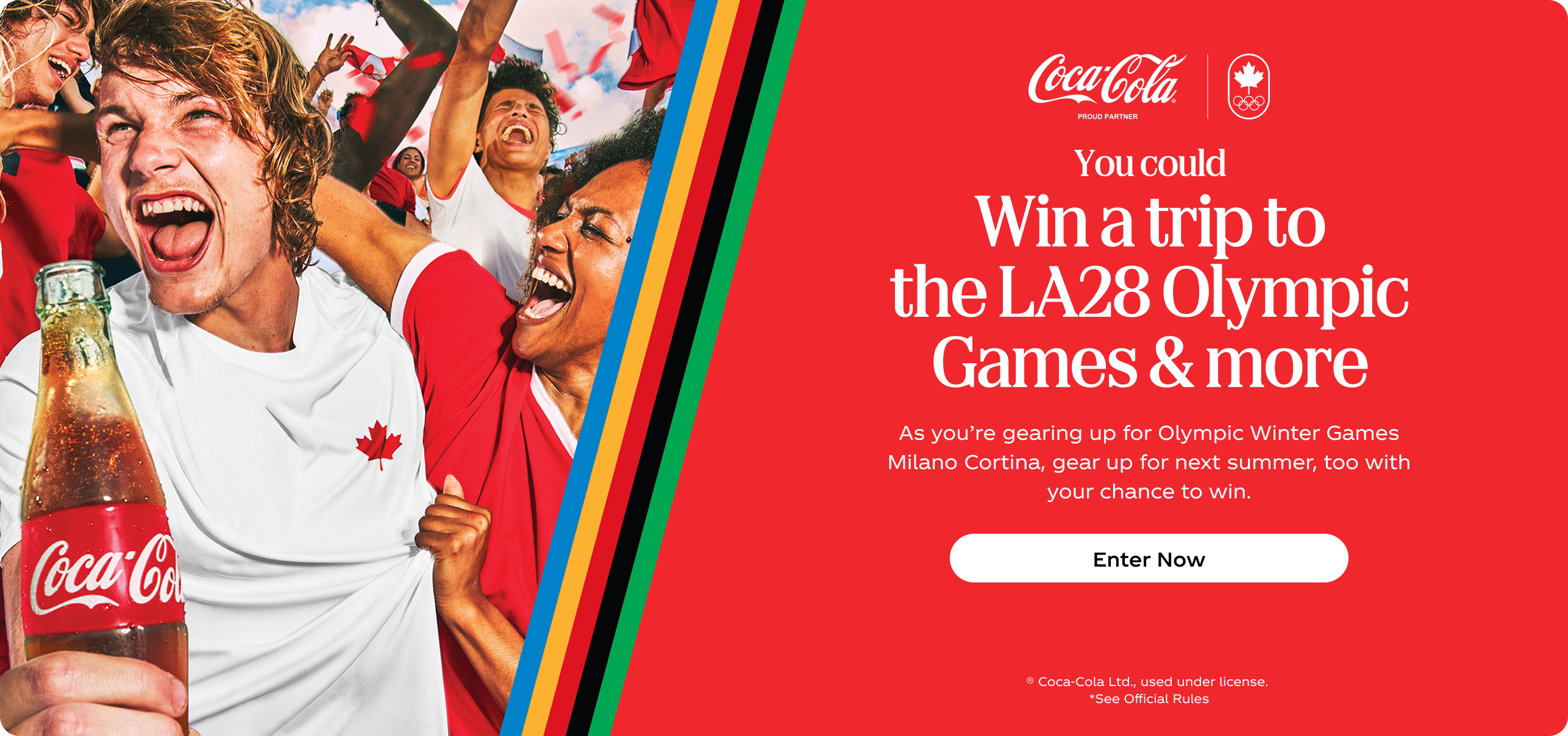Win a trip to the next summer Olympics in beautiful Los Angeles