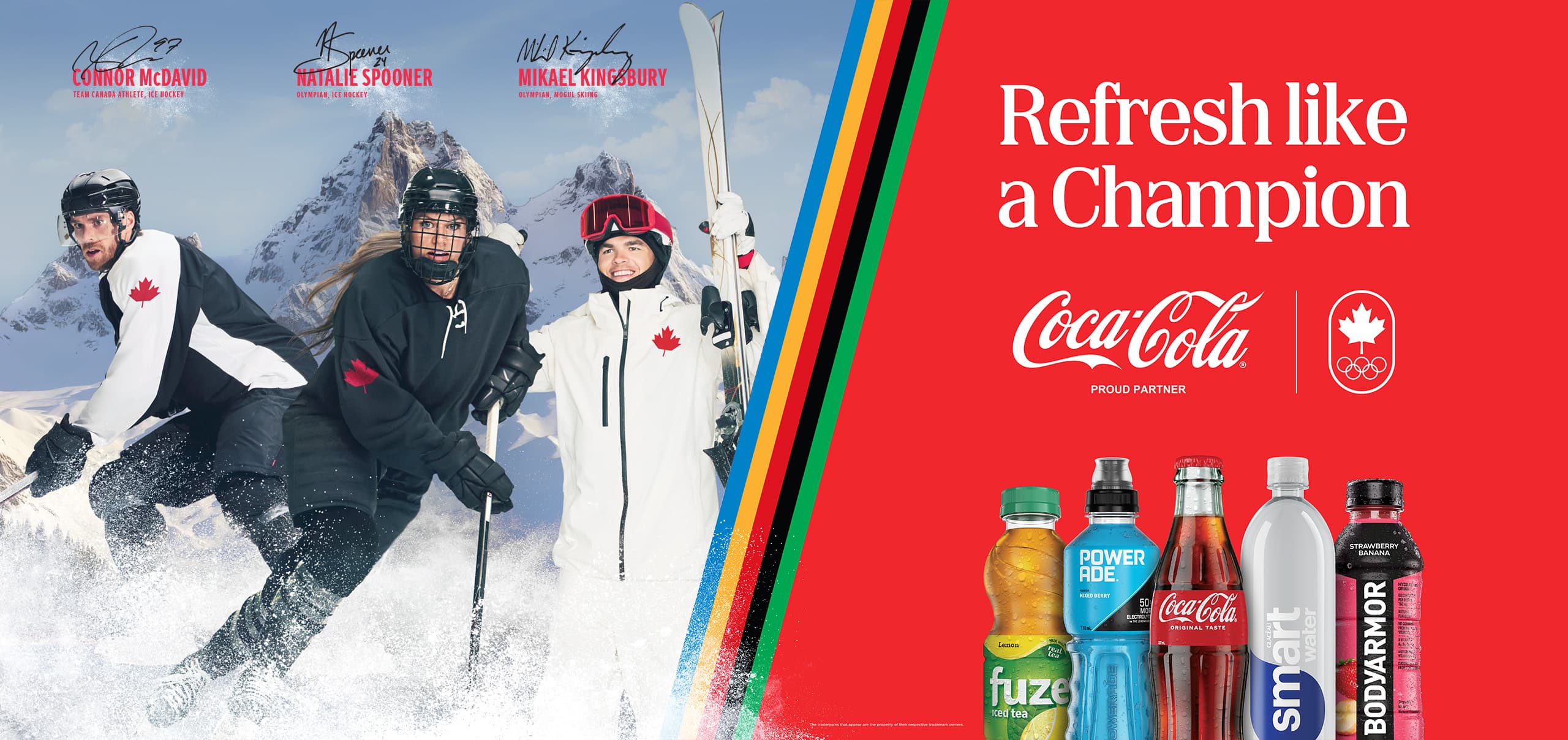 Refresh like a Champion. Coca-Cola + Olympics.
