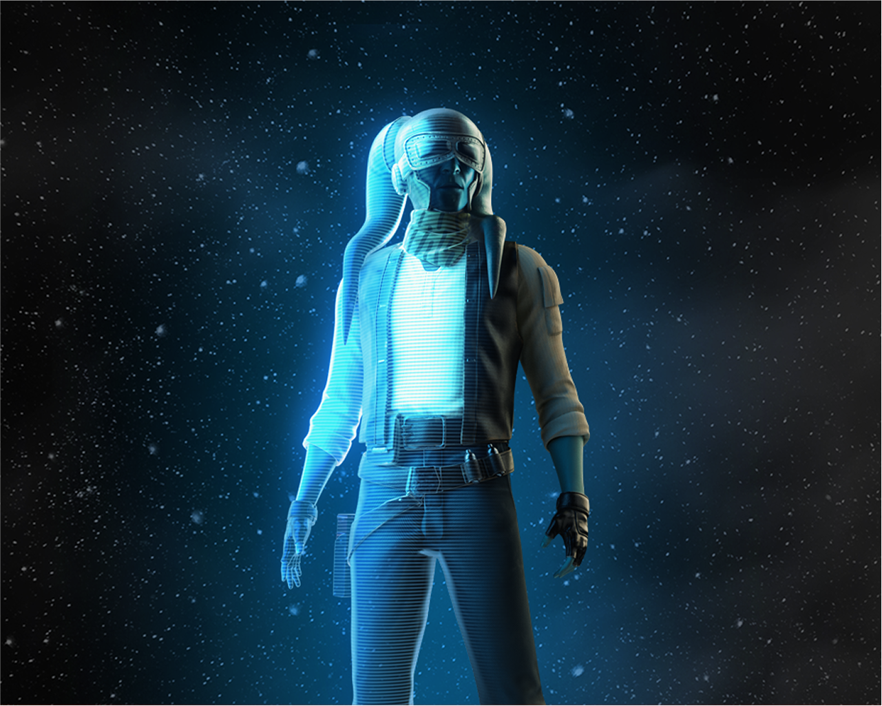 Star Wars Twi'Lek character against a starry black background