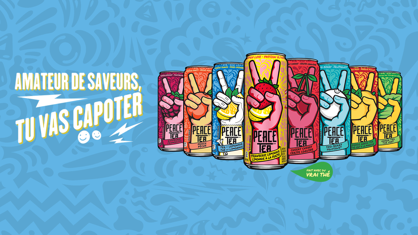 Peace Tea. Amateur de savours, tu vas capoter