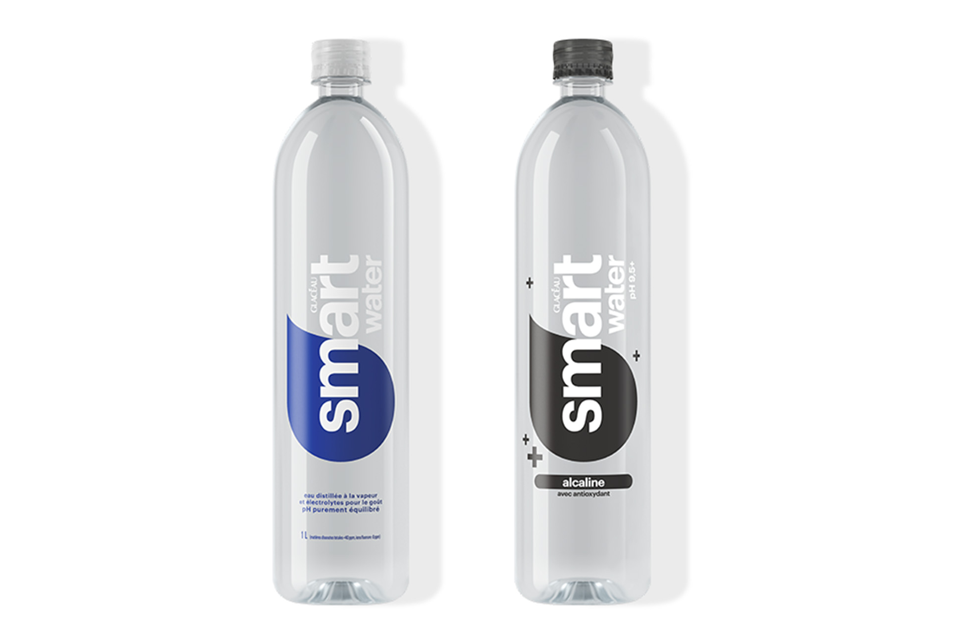 smartwater originale et smartwater alcaline avec antioxydante