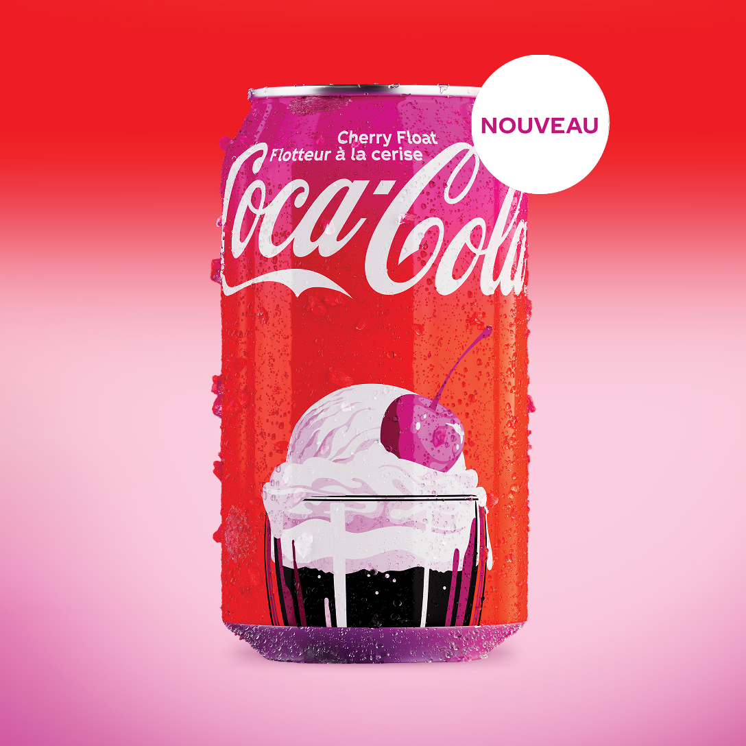Coca-Cola Cherry float can