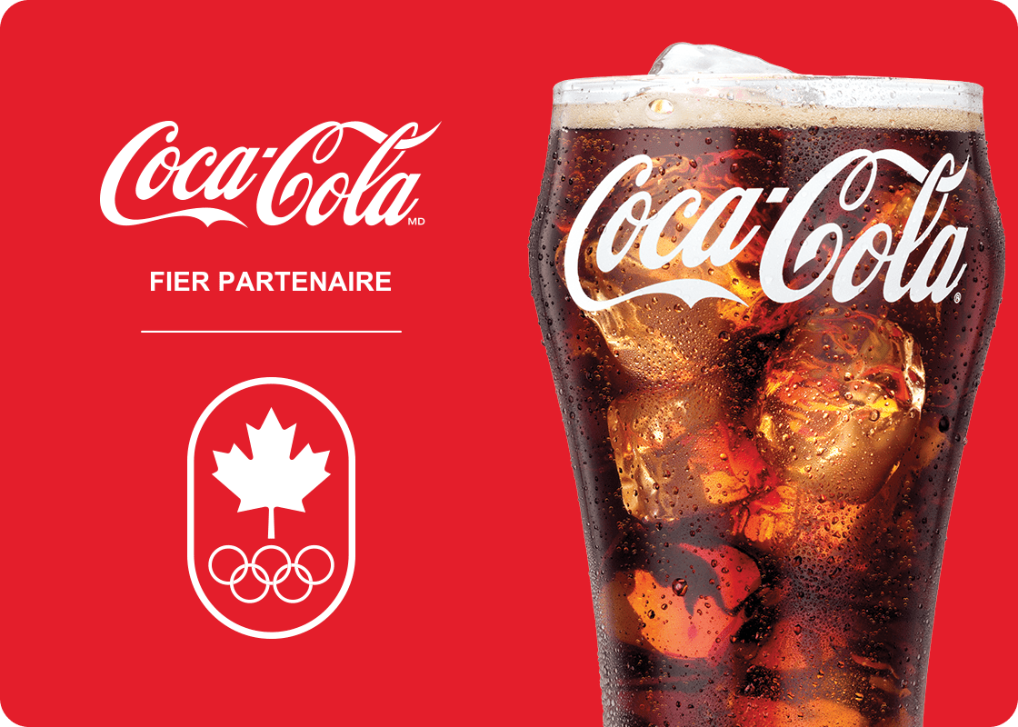 Coca-Cola. Fier partenaire. Olympiques.
