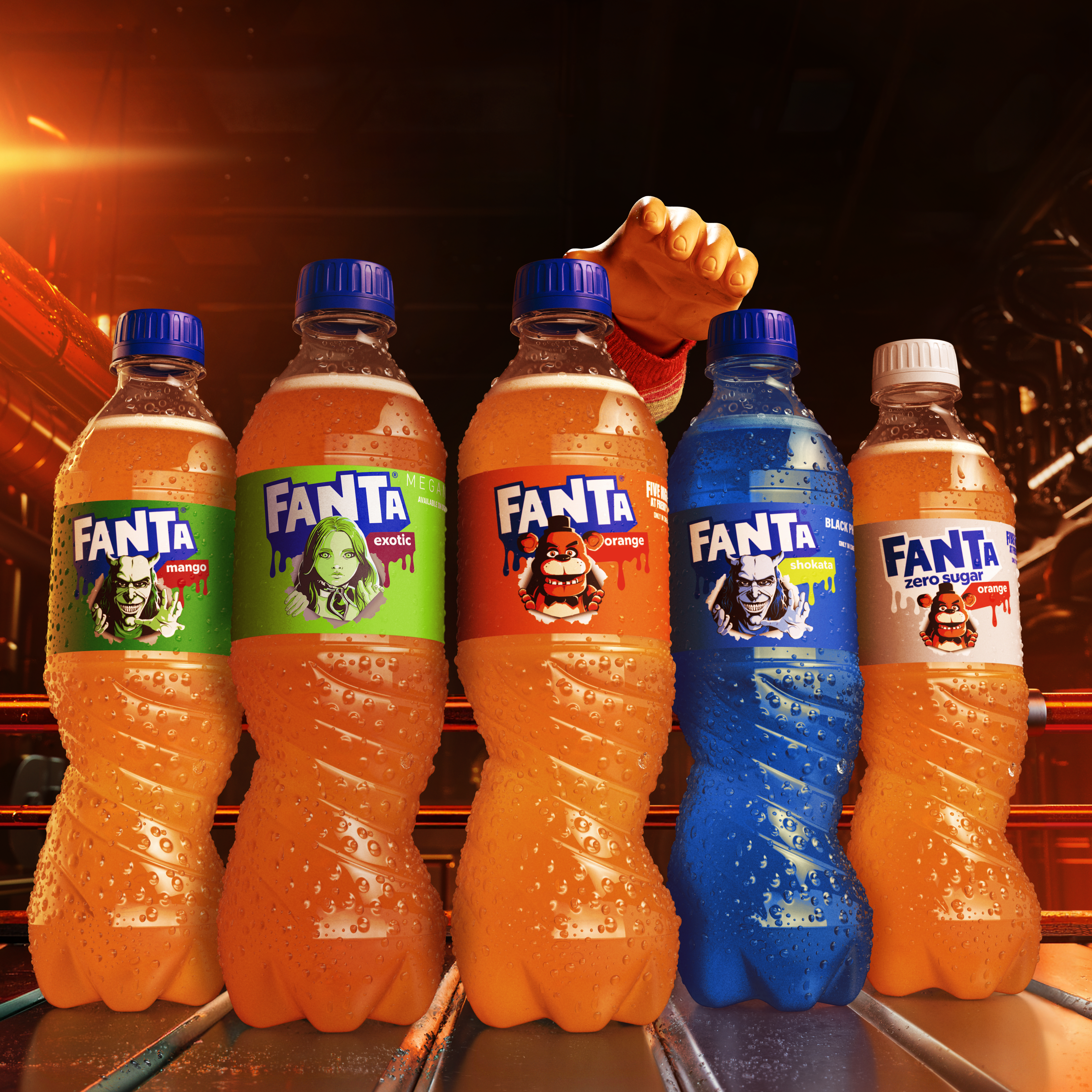 Fanta Halloween Flaschen