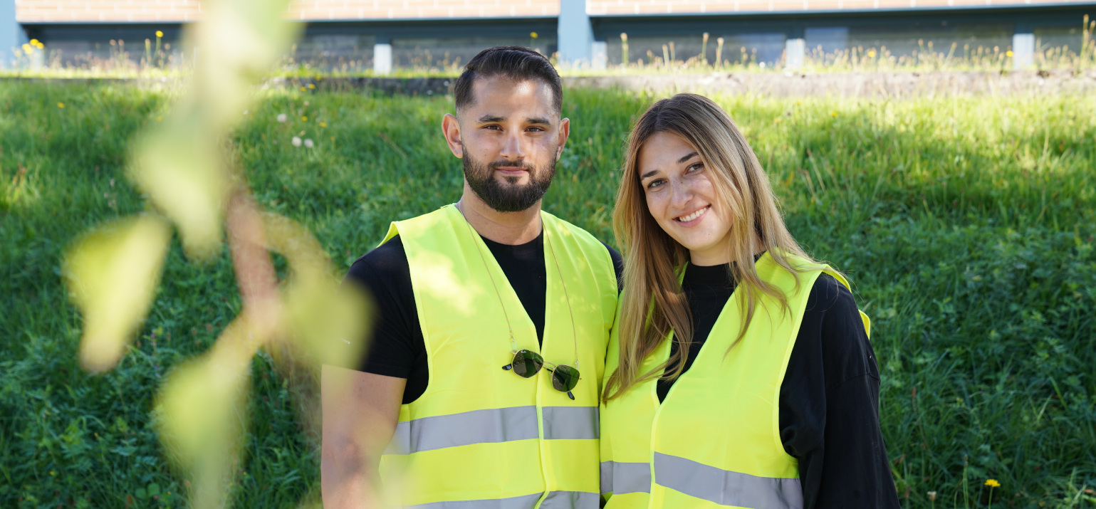 Coca-Cola Mitarbeitende am Clean-Up-Day