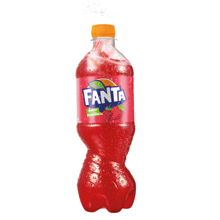 Botella de Fanta sabor Frutilla