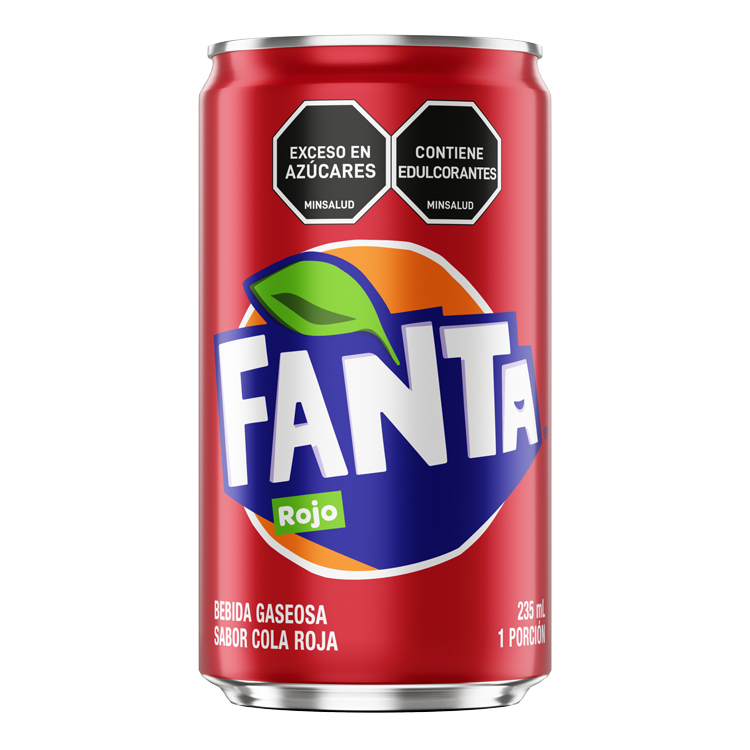 Lata de Fanta Rojo