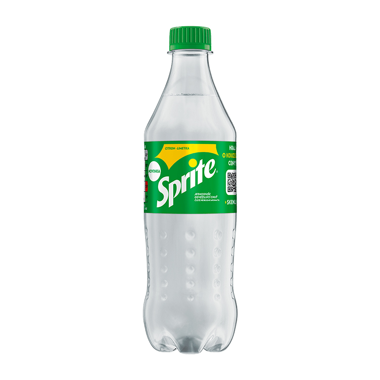 Sprite, limonáda s citronovou příchutí, PET lahev