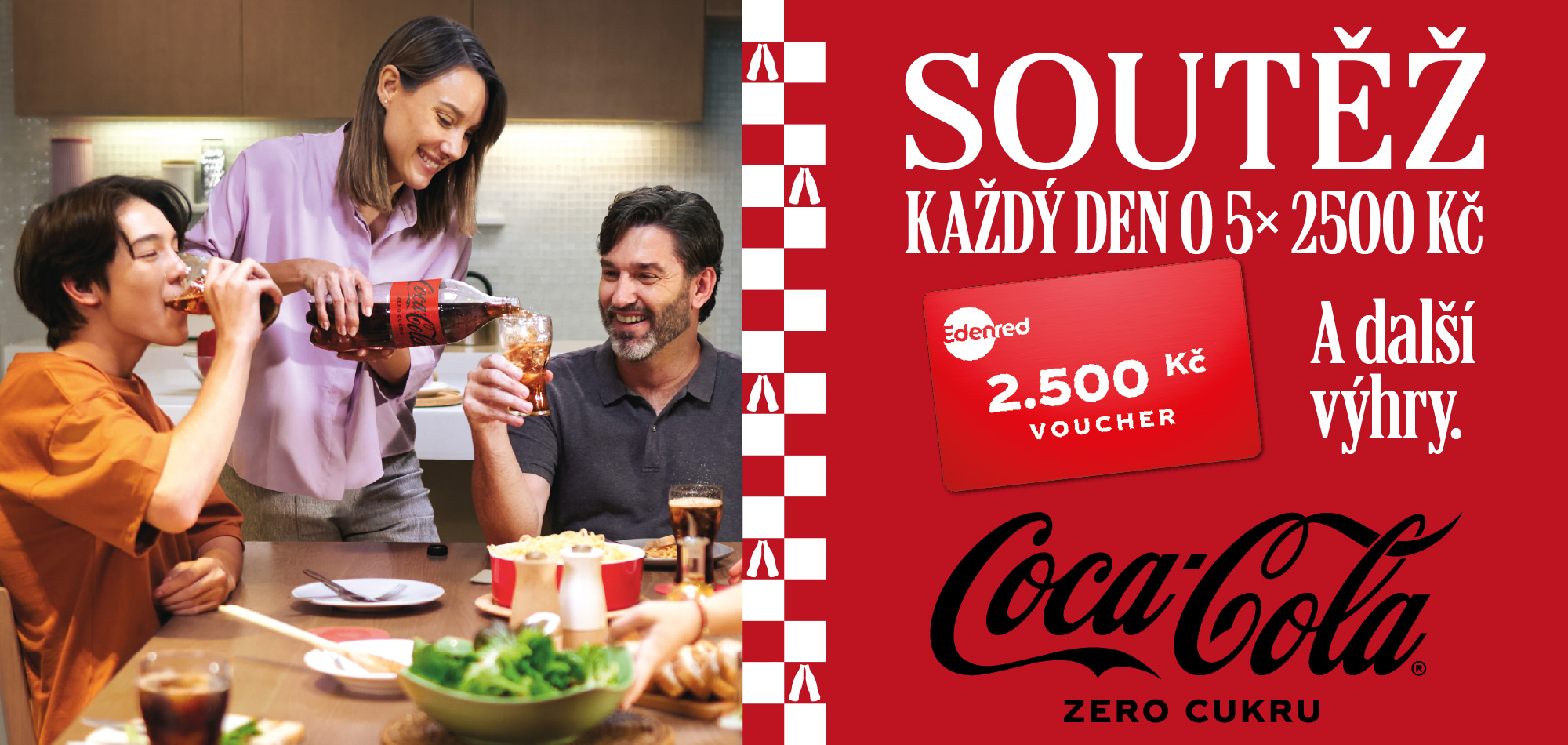 Coca-Cola soutěžní banner