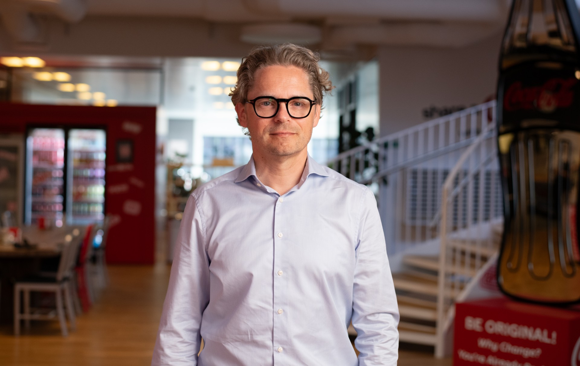 Coca-Cola bil foran Børsen