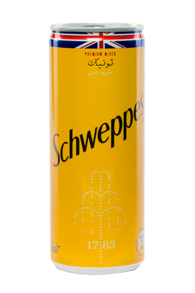 Une canette de soda Schweppes