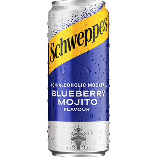 Schweppes blueberry Mojito karastusjook, purk 330ml