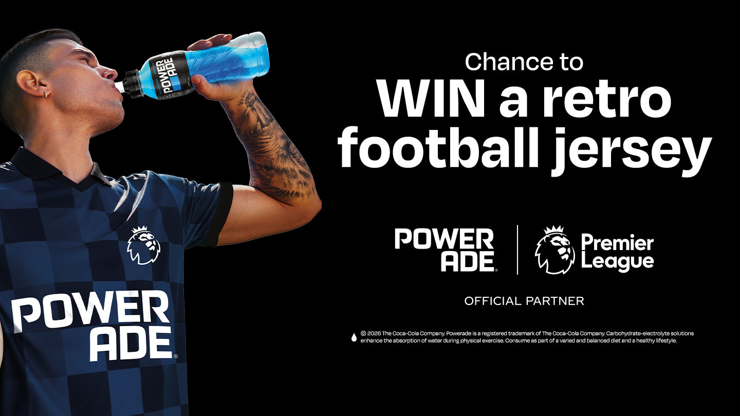 Powerade EPL - win a retro football jersey