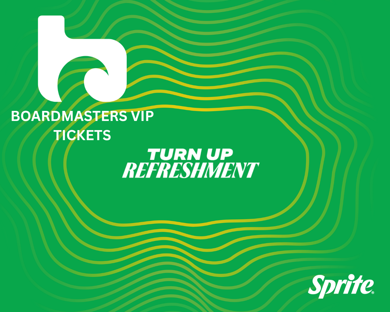 broadmaster and sprite logo on green background