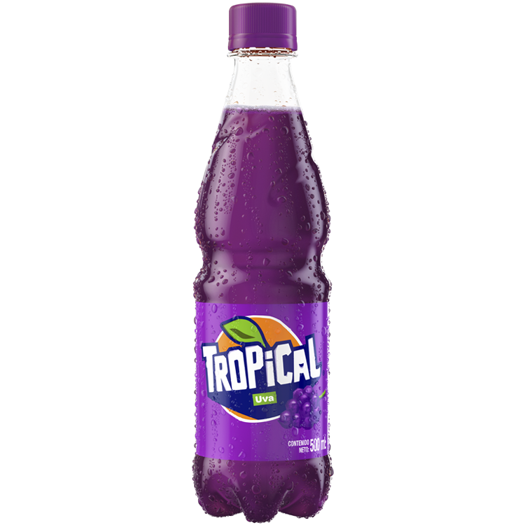 Botella de 500 ml de Tropical Sabor Uva