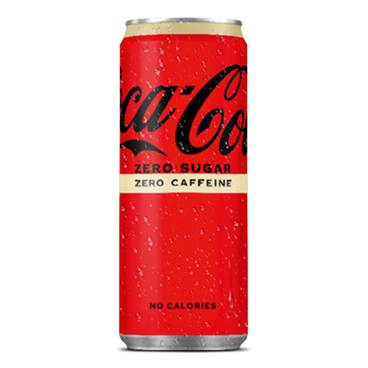 Coca-Cola Zero Sugar can on white background
