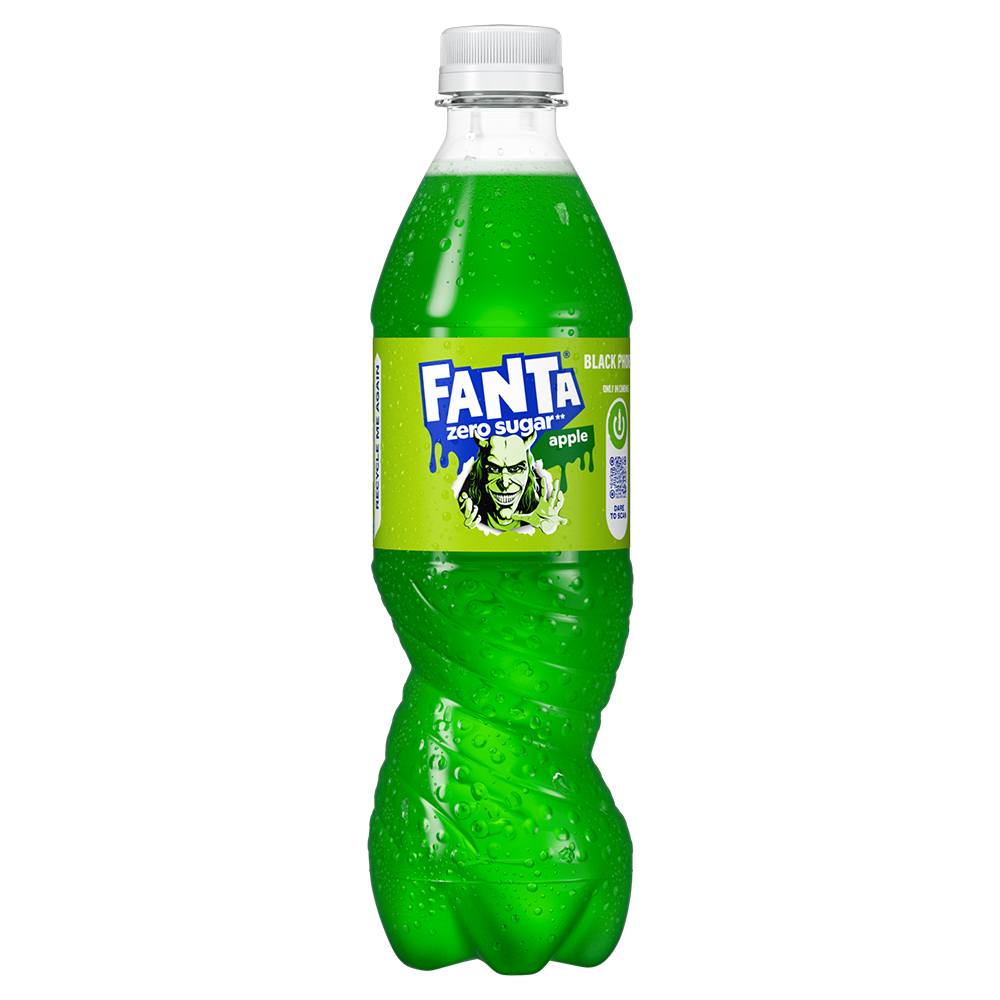 bottle of Apple Zero x The Grabber Fanta