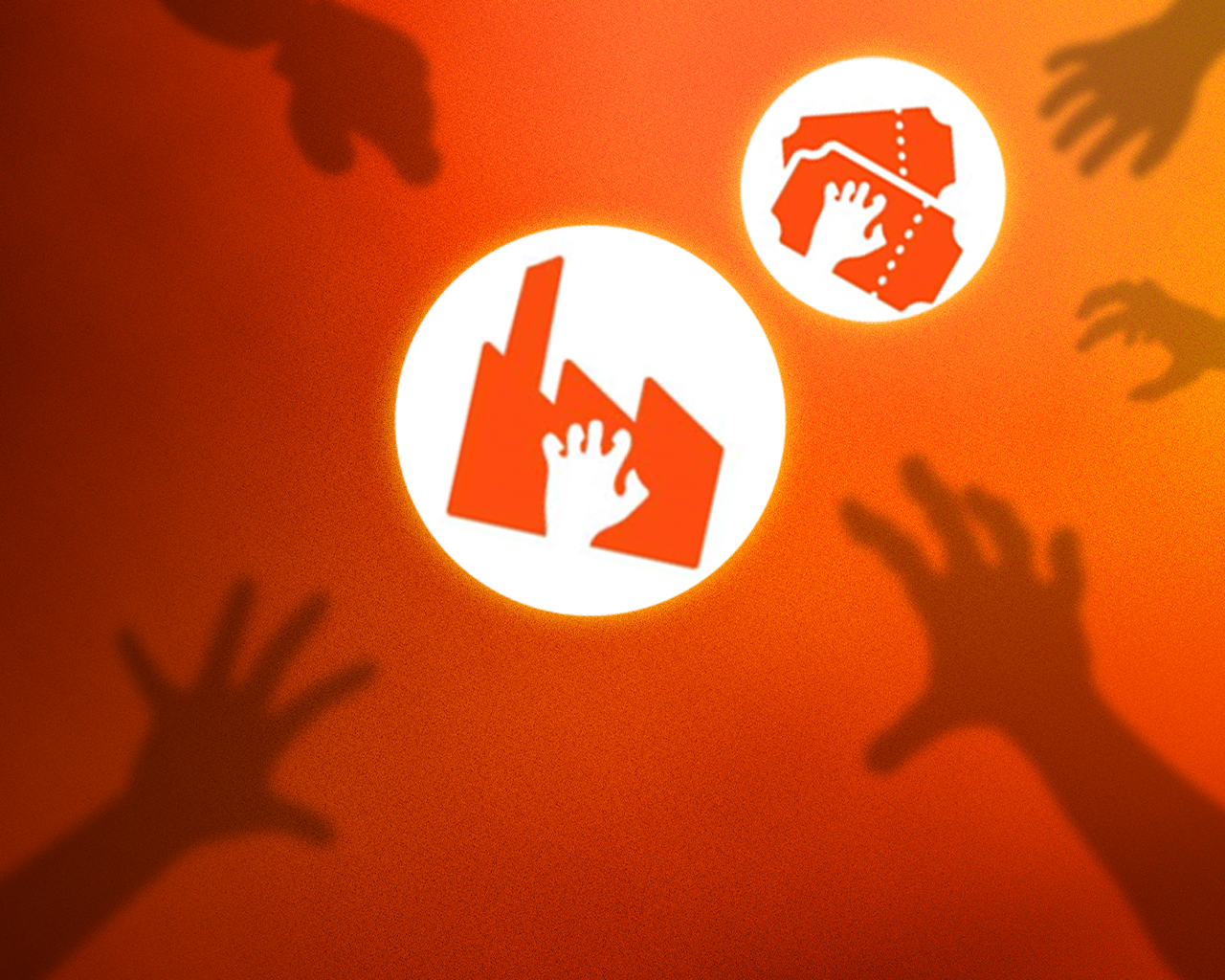 Various creepy hands trying to grab things