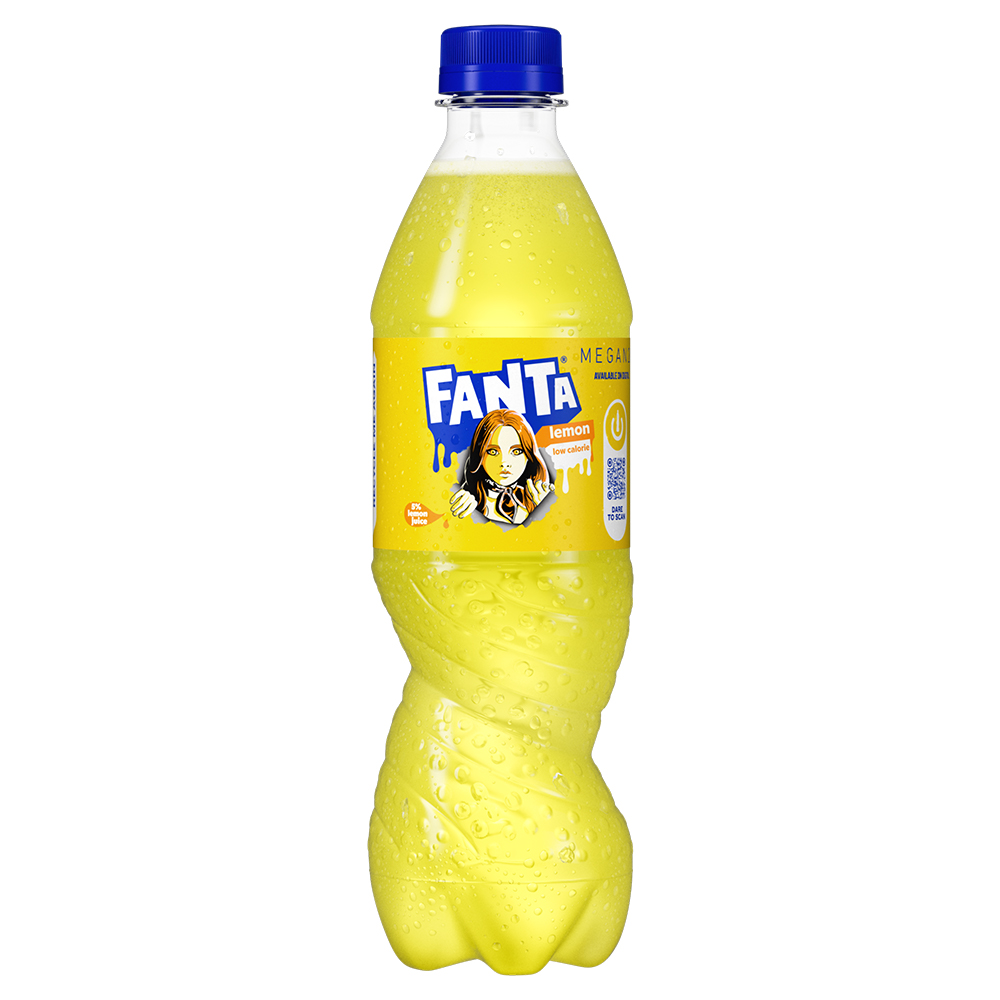 Fanta lemon bottle with M3gan image featured