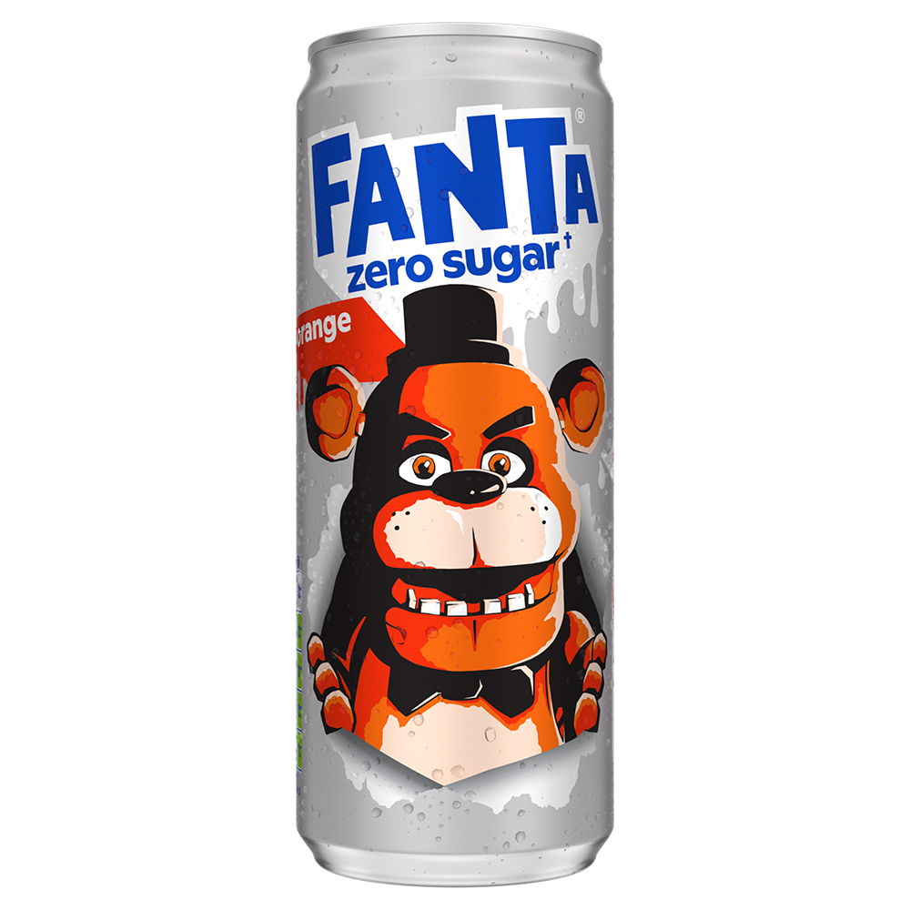 can of Orange Zero Sugar x Freddy FazBear Fanta