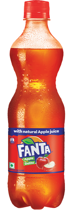 Bottle of Fanta apple delite