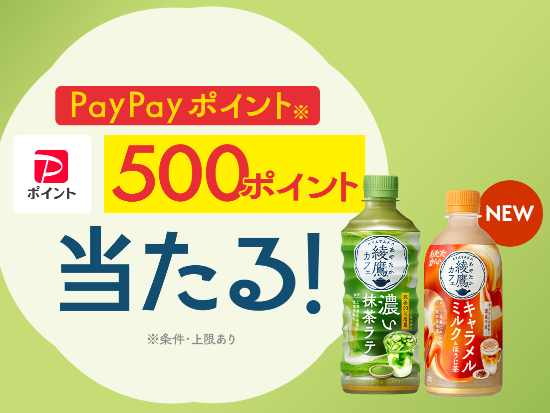 PayPayポイント 500ポイント当たる！ ※条件・上限あり。