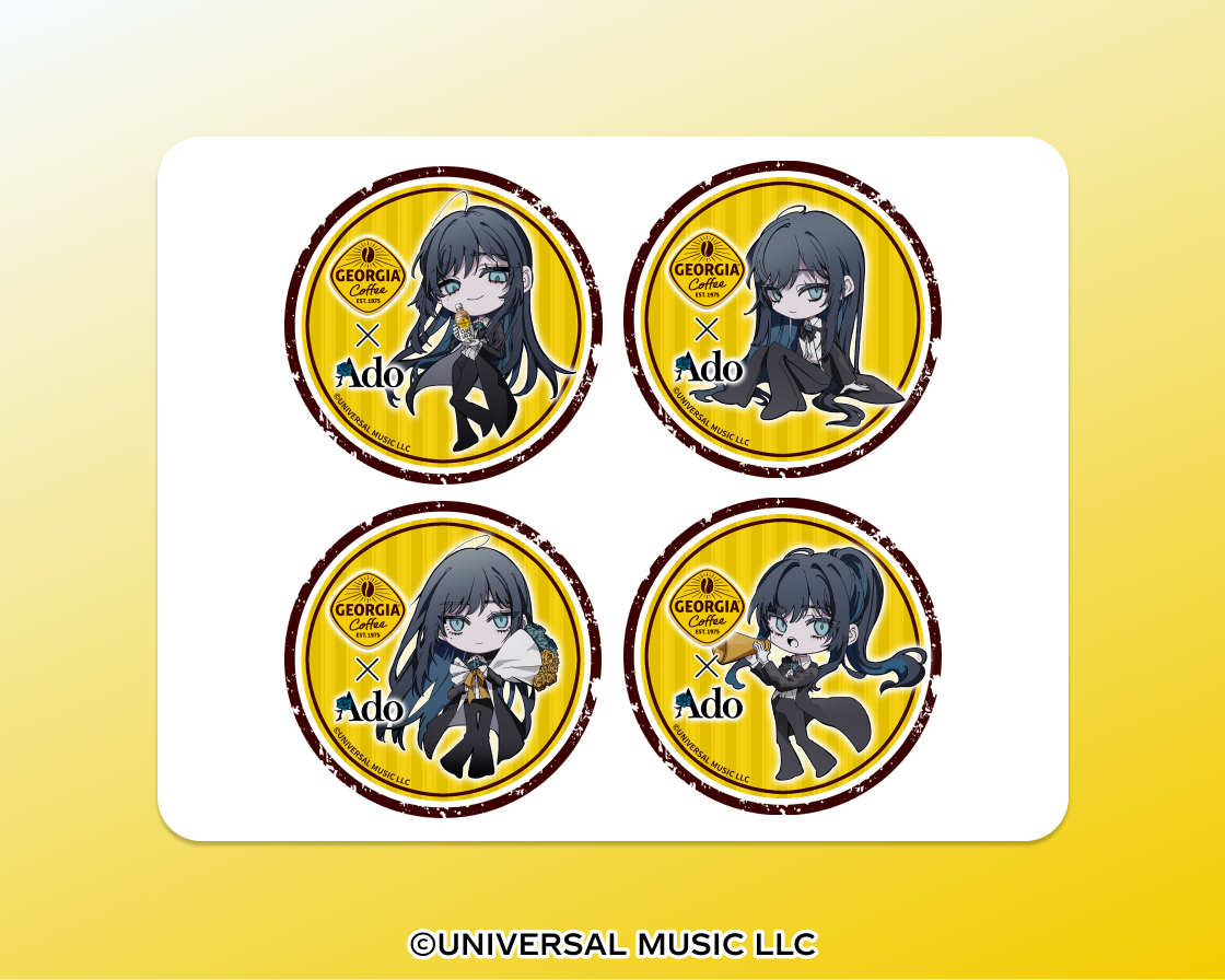 Adoコラボスタンプ 全4種