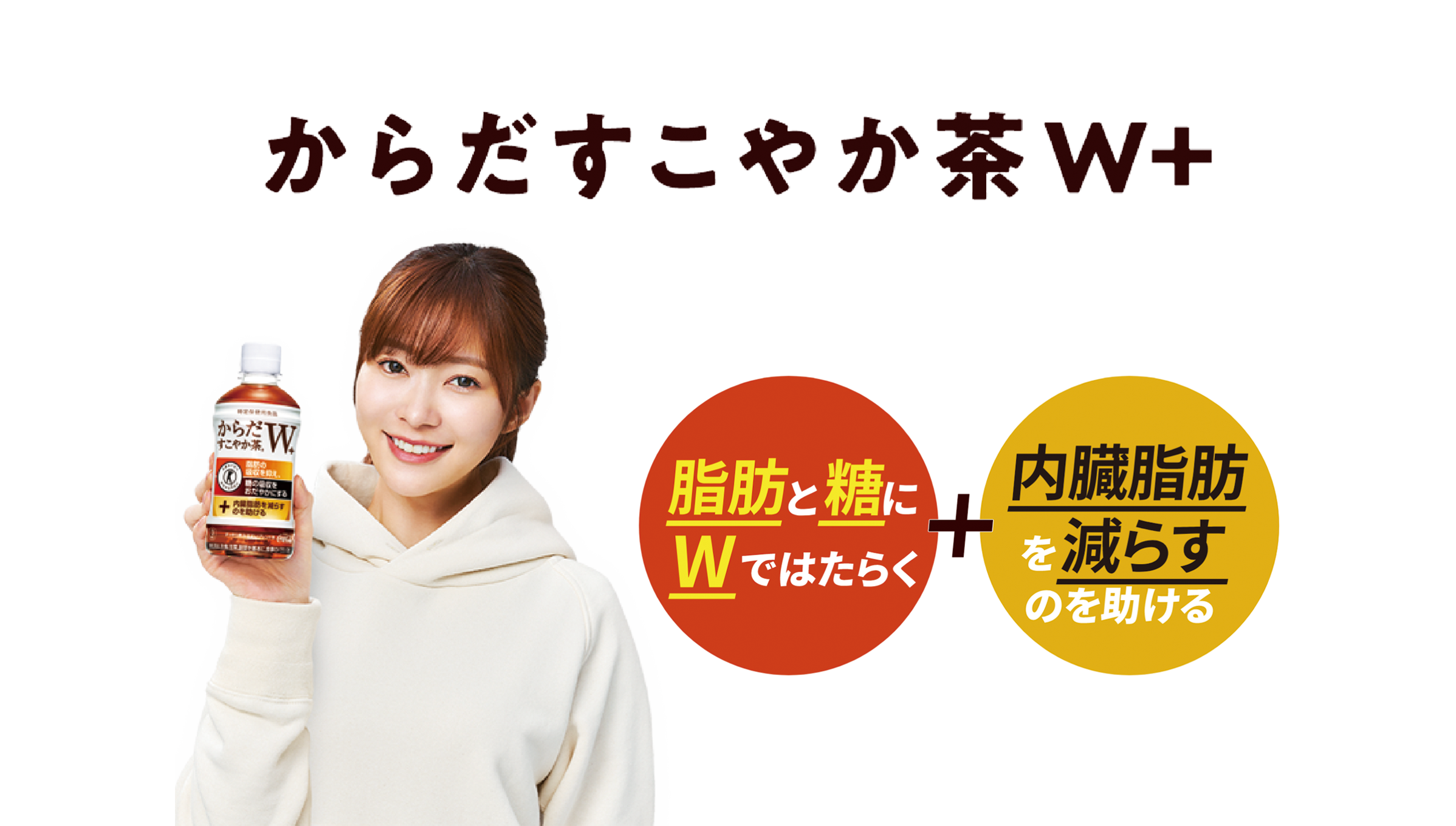 からだすこやか茶Wプラス　脂肪と糖にWではたらく＋内臓脂肪を減らすのを助ける