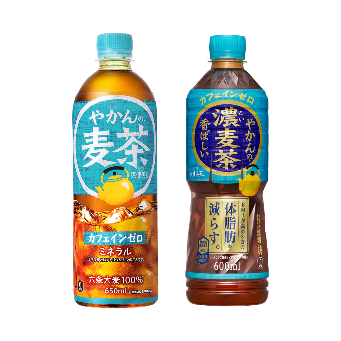 やかんの麦茶 650ml やかんの濃麦茶 600ml