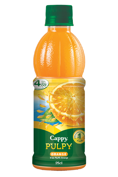 Bouteille Cappy pulpy et ses ingrédients