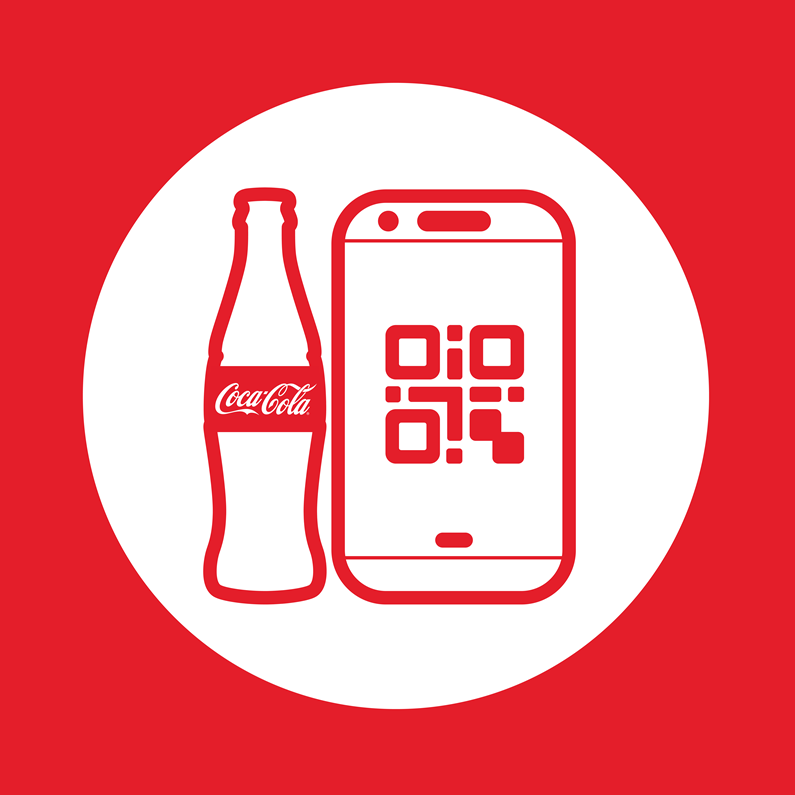 Cumpără Coca-Cola și scanează codul QR.