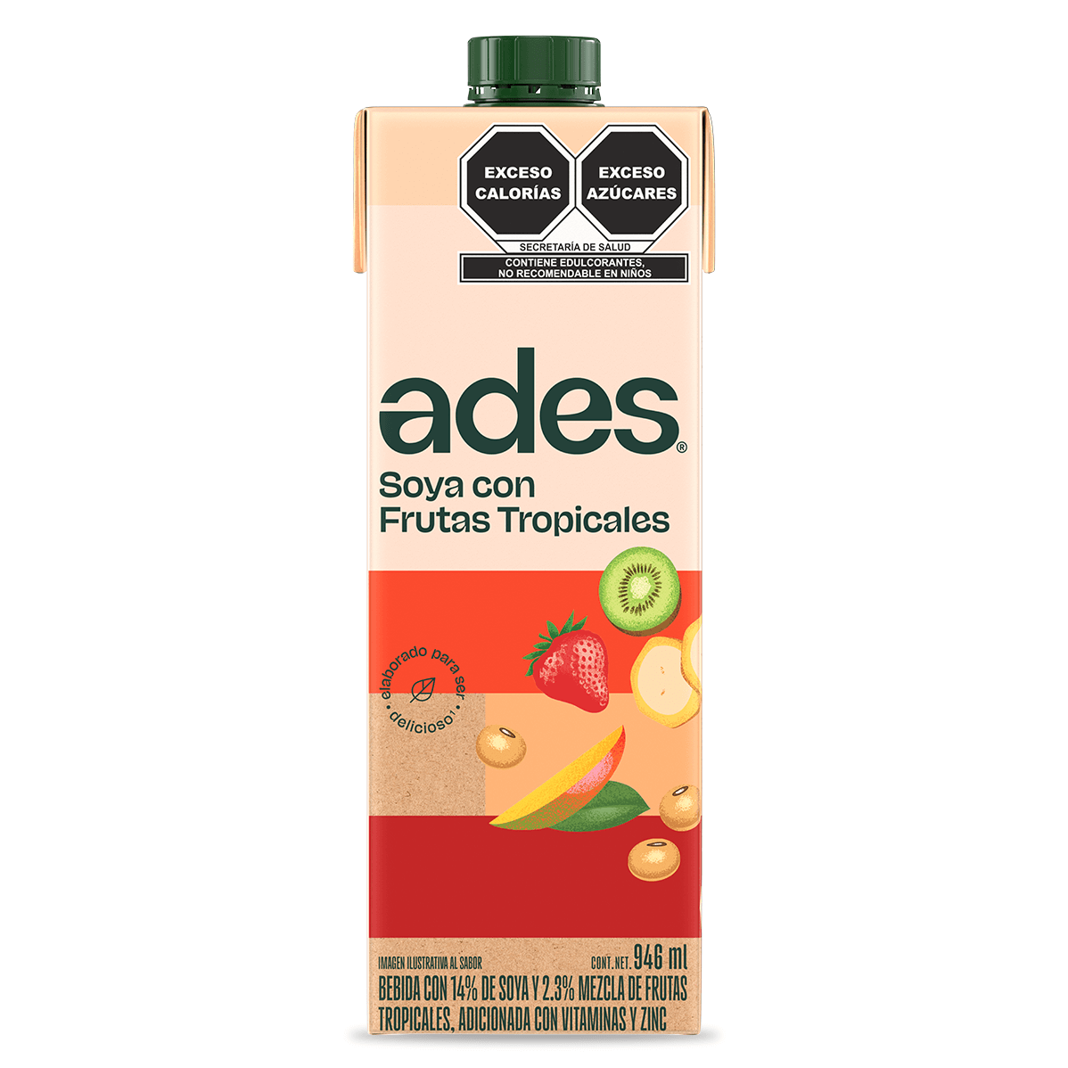 Ades Soya Con Jugo De Frutas Tropicales