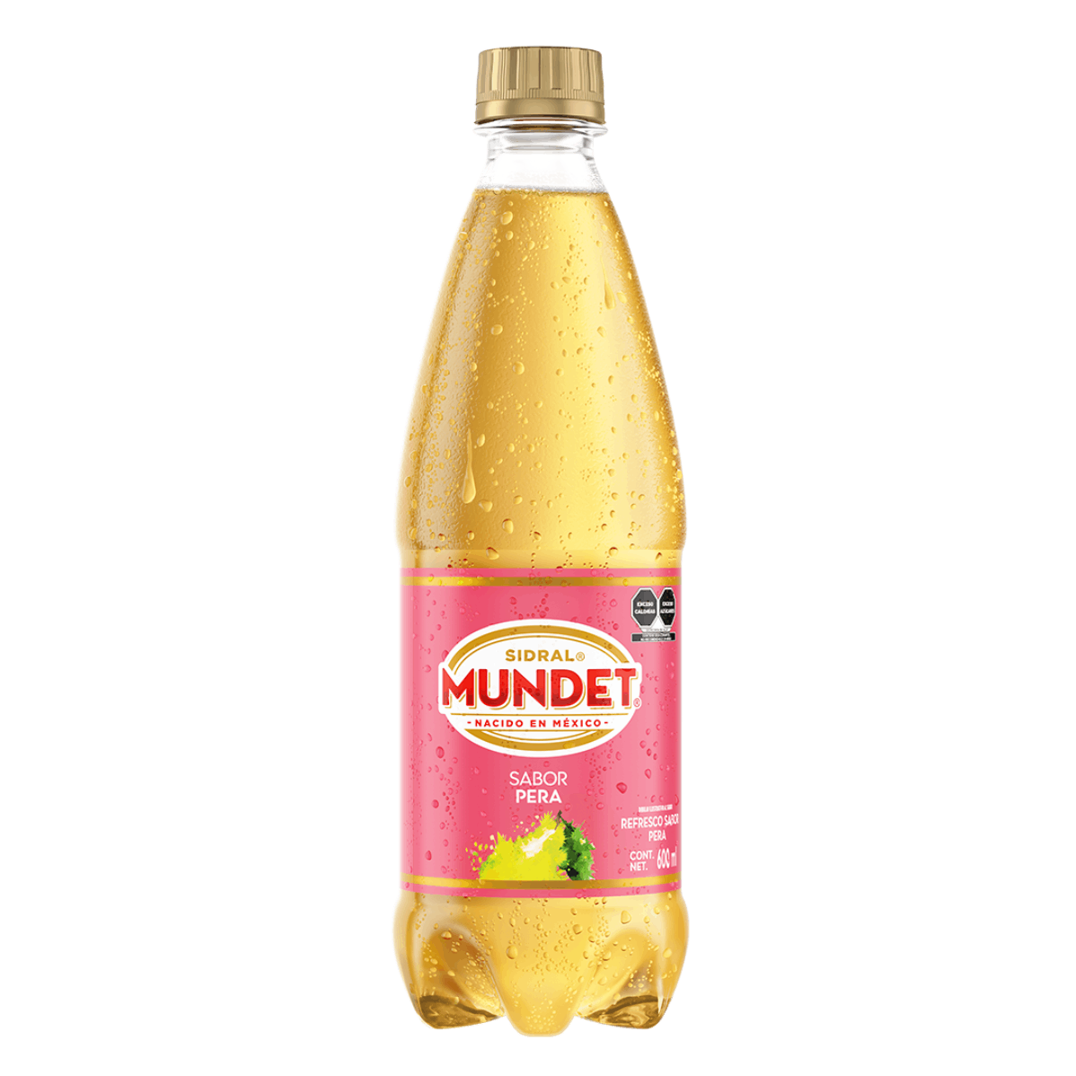 Botella de Sidral Mundet sabor pera