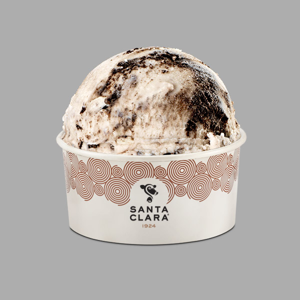 Bola de Helado de Galleta Santa Clara 100% Leche de Vaca 