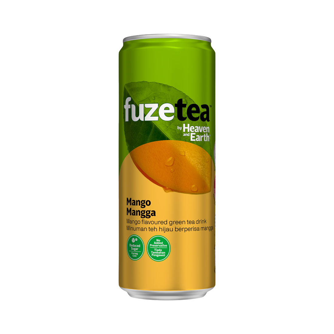 fuze tea mango green tea tin