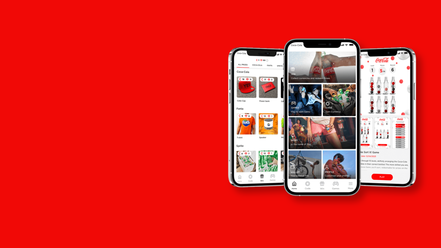 Application Coca‑Cola : Joue & Gagne
